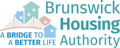 Brunswick Housing Authority Logo. A Bridge to a Better Life.